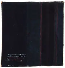 Ralph Hotere, Song Cycle, acrylic and dyes on unstretched canvas