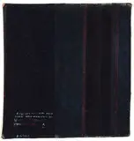 Song Cycle by Ralph Hotere, acrylic and dyes on unstretched canvas, sold Aug 2018