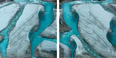 Jae Hoon Lee, Pebble, type C print, diptych