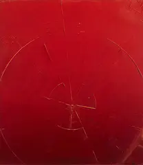 Mervyn Williams, Fire Wheel, acrylic on canvas