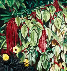 Love Lies Bleeding Suite, No. 5 by Karl Maughan, oil on canvas, sold Jul 2018