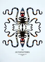 102 Octopattern by Richard Killeen, UV inkjet on vinyl on corflute, sold Jul 2018