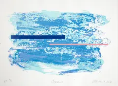 Oceanic by Gretchen Albrecht, colour lithograph, P.P 3/6, offered Jul 2018
