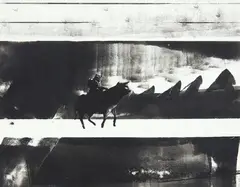 Jason Greig, The Hunter, monoprint, 1/1