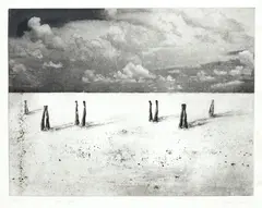 Elizabeth Thomson, Passing Storm, lithograph, 6/25