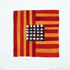 4.10.87 by Sean Scully, archival pigment print on Hahnemeuhle paper, 45/75, sold Jul 2018