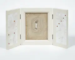 Amalgame 67 by Julia Morison, mixed media on artist’s wooden construction, offered Jul 2018
