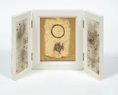 Amalgame 96 by Julia Morison, mixed media on artist’s wooden construction, offered Jul 2018