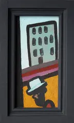 Eion Stevens, Provincial, oil on canvas laid onto board