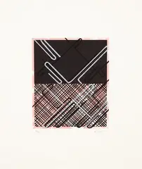 Shago 5 by Ed Moses, lithograph, 15/25, sold Jul 2018