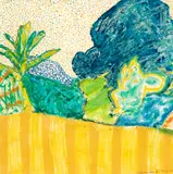 Pat Hanly, Inside the Garden No. 29, watercolour and pastel on paper