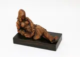 Ken Kendall, The Reader, terracotta on wooden plinth