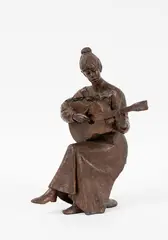 Ken Kendall, Louise and her Guitar, bronze, 2/10