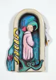 Christine Dunn, Decision, acrylic on carved wood