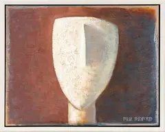 Paul Radford, Head of a Man, gesso and acrylic on canvas