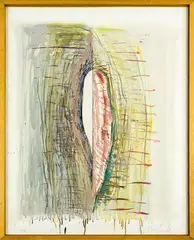 James Ross, Study No. 2, graphite, watercolour and oil on paper