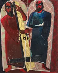 J. E Murphy, The Two Apostles, oil on board