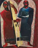J. E Murphy, The Two Apostles, oil on board
