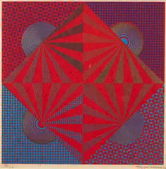 Mervyn Williams, Untitled, colour screenprint, 35/50