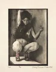 Victoria Edwards, Female Nude, photolithograph, artist’s impression, 6/50