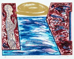 Jane Zusters, She cries to dream again, colour screenprint, 5/30