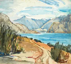 Eana B. Jeans, Wanaka, watercolour