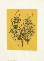 Edgar Mansfield, Les Conquerants, silkscreen print, edition of 25