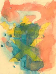 Untitled by Allen Maddox, watercolour, sold Jun 2018