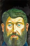Michael Smither, Self Portrait, oil on board