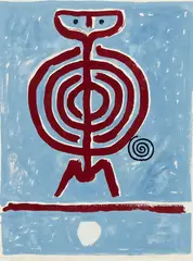Untitled by Gordon Walters, gouache on paper, sold Jun 2018