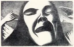 Tangi for Mururoa Atoll by Tony Fomison, lithograph, unique (circa 1974), sold Jun 2018
