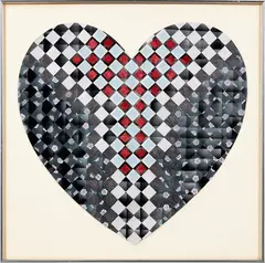 Miriam Schapiro, In the middle of a kiss, quilted collage