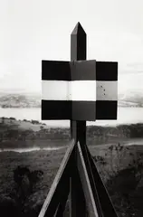 Peter Peryer, Trig, Rangitoto Island, gelatin silver print