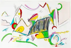 Albert McCarthy, Looking for a Million Dollars, acrylic, watercolour and pastel on paper