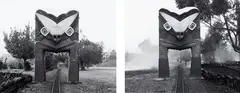 Mark Adams, Toot and Whistle Steam Railway, Tunnel Gate Kurau Park, Rotorua, gelatin silver print, diptych