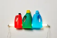 Orakei Suite II by Bill Culbert, plastic bottles and fluorescent tube, 2006, sold May 2018