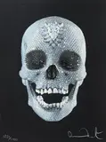 For the Love of God, Believe by Damien Hirst, silkscreen print on paper with glazes, edition 1231/2000, 2007, sold May 2018
