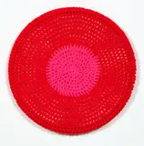 Ani O’Neill, From the Cottage Industry series, wool on steel ring
