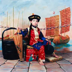 Polixeni Papapetrou, Olympia as Lewis Carroll’s Xie Kitchin as a Chinaman (off duty), type C print, edition 3/6