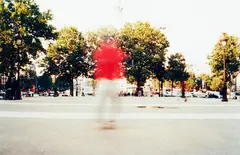 Shaun Gladwell, Self-Portrait Spinning (Bastille), digital print, 5/5, 2002