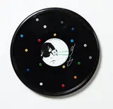 Jim Lambie, Boyzilian, 18 Tracks, mixed media and metallic ink on vinyl record, edition of 30