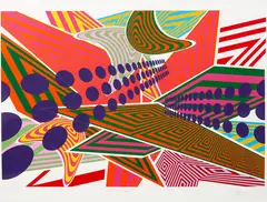 Data Attraction 1 by Sara Hughes, screenprint, 1/25, sold May 2018