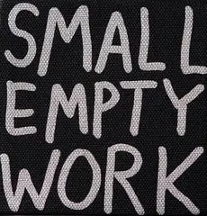 Acronyms , Etc # 868, Small Empty Work by John Reynolds, paint marker on canvas, sold May 2018