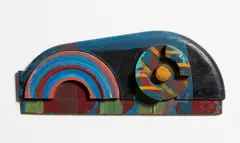 Untitled by Robert Klippel, pigment and timber, offered May 2018