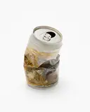 Brendon Wilkinson, Optimum Habitat, painted and crushed found can