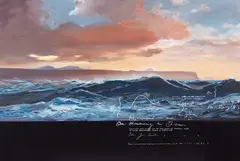 Peter James Smith, On Measuring the Ocean, oil on canvas