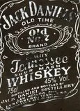 Michael Stevenson, Untitled No.7, found Jack Daniels tee shirt mounted to board, 2/3