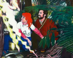 James Lynch, We were in the jungle #3, acrylic on canvas