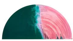 Syrena by Gretchen Albrecht, acrylic on shaped canvas, sold Apr 2018