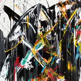 Allen Maddox, Dear Tony, Fucking Arsoles, Love Allen, oil on canvas